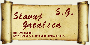 Slavuj Gatalica vizit kartica
